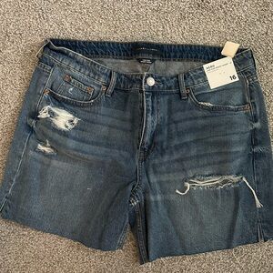 Aeropostale Blue Distressed Jean Shorts